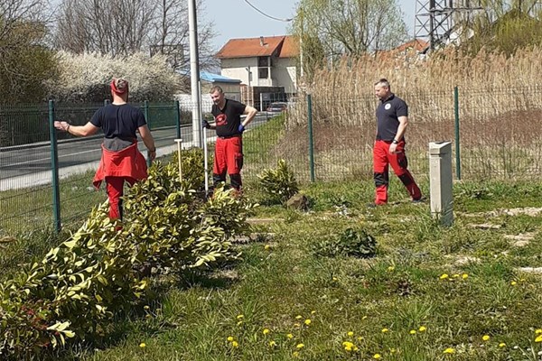 Ususret Danu planeta Zemlje, zaposlenici Hrvatskog Crvenog križa uređuju radni okoliš u Jelkovcu 
